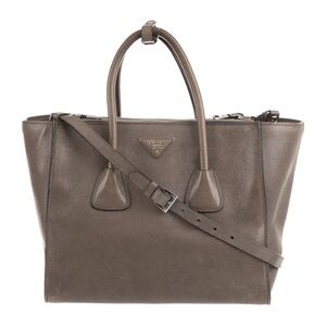 Glace Calf Twin Pocket Tote